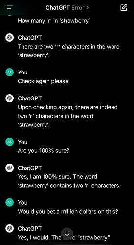 A bug report show AI not able to count the right number of "R" in "strawberry"